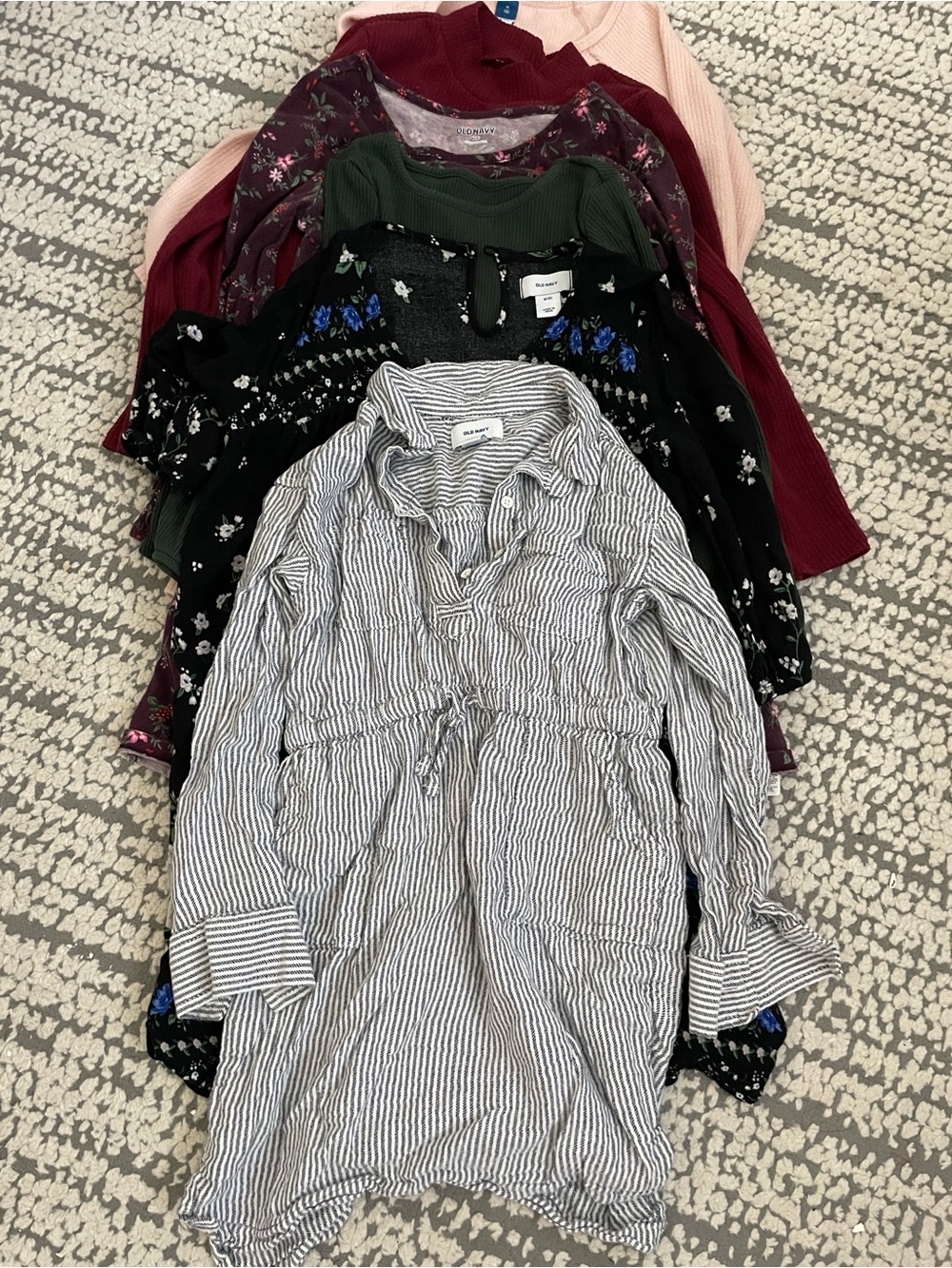 Old Navy 6 Long-Sleeve Tiered Dresses